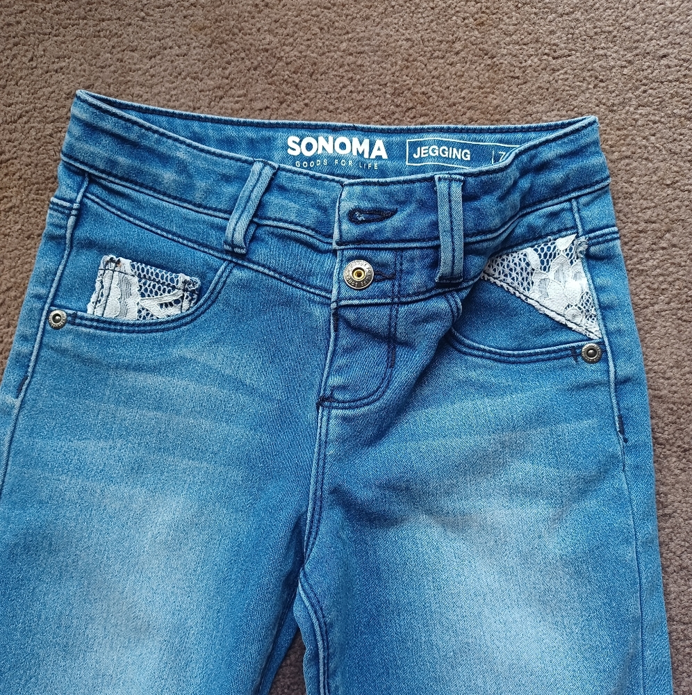 Jeggings Sonoma Size 7 Lace details